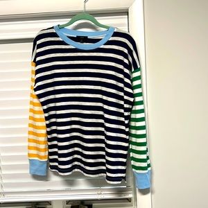 JCrew striped long sleeve tee
